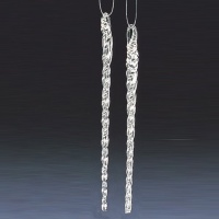 GLASS ICICLE ORNAMENTS Set of 12