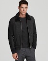 In luxe sheepskin and shearling, Theory's Dobbis Risoul jacket is the ultimate in good-looking warmth.