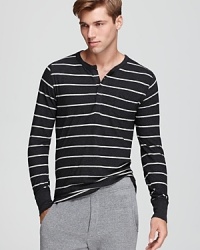 Nautical stripes give this Henley a sense of adventure - and style.