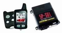 Crimestopper SP-501 SecurityPlus 2 Way Remote Start Paging Alarm System with FM 2-Way Rechargeable LCD Pager and 1 Way Backup Transmitter