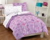 Purple Princess Stars and Crowns 7 Piece Full Comforter Set