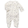 Osh Kosh Infant Boys Footed Microfleece Sleep & Play, Grey Animal Print, NB