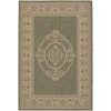 Couristan 1078/1812 Recife Antique Medallion/Green-Natural 7-Feet 6-Inch Square Rug