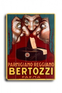 Arte House Wooden Sign, Parmigiano Reggiano Bertozzi Parma