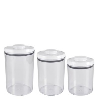 OXO 3-Piece Pop Round Canister Set, White