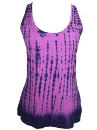 YogaColors Emoticon Ladies Tie Dye Cotton Tank Top