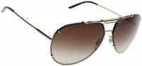 Dolce & Gabbana DG2075 Sunglasses - 034/13 Gold (Brown Gradient Lens) - 63mm