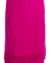 Eileen Fisher Fuchsia Handkerchief Linen Ruffle Hem A-Line Skirt Small