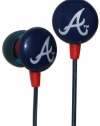 iHip MLF10169ATL MLB Atlanta Braves Printed Ear Buds, Blue/Red