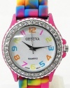 Geneva Rainbow Silicone Band Watch - Limited Quantity