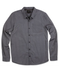 Upgrade your casual blah solid shirt look with this style standout vertical stripe shirt by O'Neill.