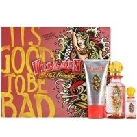 Ed Hardy Villain Set for Women (Eau De Parfum Spray, Eau De Parfum Spray, Body Lotion)