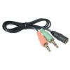 2.5mm Mobile Headset To PC Converter