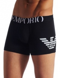 Emporio Armani Men's Eagle Boxer Brief, Black, Large