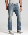 In a light, faded wash, these J Brand jeans lend a laid-back look with a slim, straight leg fit.