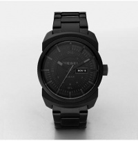 Diesel Black Dial Black IP Stainless Steel Mens Watch DZ1474