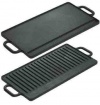 Professional Heavy Duty Reversible Double Burner Cast Iron Grill Griddle