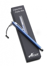 Acase(TM) Stylus - A-ccurate Slim Stylus Pen for Touchscreen Devices Including Kindle Fire, Apple iPad/iPad2/iPad3, Motorola Xoom, Samsung Galaxy Tab, BlackBerry PlayBook (Lunar Blue).