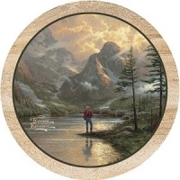 Almost Heaven, Thomas Kinkade, Set of 4 Sandstone Coasters by Thirstystone