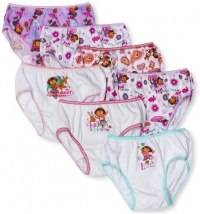 Handcraft Girls 2-6x Nick Dora 7 Pack Panty, Multi, 4