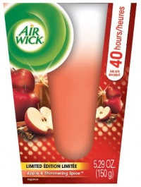 Air Wick Candles Frosted, Warm Apple Pie, 5.29-Ounce (Pack of 2)