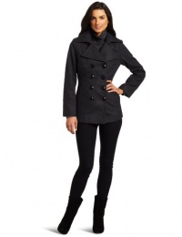 Ak Anne Klein Women's Double-Breasted Wool Coat