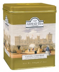 Ahmad Loose Leaf Cardamon, 500 Gram Metal Caddies (Pack of 3)