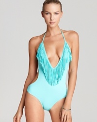 This fiercely fringed monokini from L*Space is a must-have for bacchanalian beach parties and sceney hotel pools.