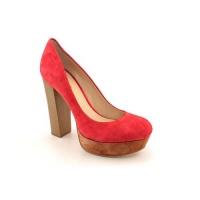 INC International Concepts Bold Platforms Heels Shoes Red Womens New/Display