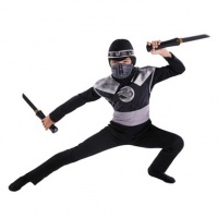 Kid's Dark Raven Ninja Boy's Costume Size Medium 7-8