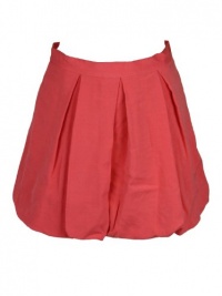 Alice + Olivia Womens Bubble Blush Coral Back Zip Pleated Skirt 4