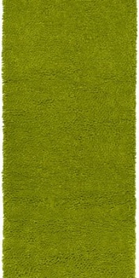 Area Rug 2x8 Runner Shag Lime Green Color - Surya Aros Rug from RugPal