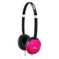 JVC HAS150PX Light weight Flat Folding Headphone (Pink)