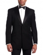 Tommy Hilfiger Men's Two Button Trim Fit Tuxedo Jacket with Peak Lapel