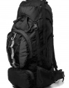 60+10l Internal Frame Camping Hiking Backpack Black