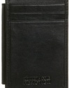 Kenneth Cole Reaction Wall Street Black Bifold Card Case Wallet with Money Clip