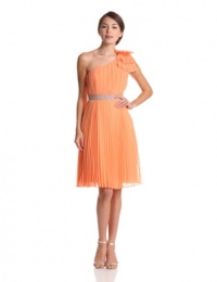 BCBGMAXAZRIA Women's Rika Woven Evening Dress, Bright Nectar, 8