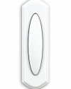 Heath Zenith SL-6197-B Traditional Décor Series Wireless Door Chime Push Button, Off-White