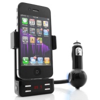 GOgroove FlexSMART 4i Car Mount System Hi-Fi FM Transmitter and Charger for Apple iPhone 4S , 4 , 3GS , 3G / iPod Touch 4th Generation and Other iPods