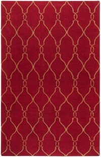 Area Rug 2x3 Rectangle Transitional Brick Color - Surya Fallon Rug from RugPal