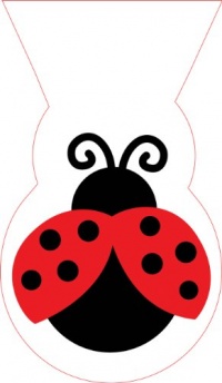 Creative Converting Ladybug Fancy Cello Loot Bags, 12 Count