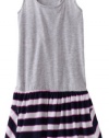 Splendid Girls 7-16 Scarf Stripe Dress, Denim, 7/8