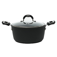 Designed for exceptionally fast and efficient cooking, this durable forged-aluminum dutch oven from Ballarini features four layers of non-stick coating for a lifetime's worth of reliable performance. Its patented stainless induction base is suitable for all types of stoves, and an ergonomically designed stay-cool handle makes it comfortable to use and easy to clean.