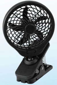 O2 Cool 5 Inch Battery Operated Clip Fan