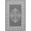 Couristan 1078/3012 Recife Antique Medallion/Grey-White 8-Feet 6-Inch by 13-Feet Rug