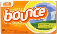 Bounce Outdoor Fresh Fabric Softener Sheets 240 Count