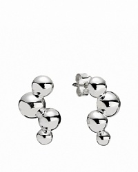 A bubbly design in shiny sterling silver is a versatile jewelry box MVP. Earrings by PANDORA.