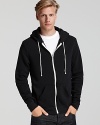 Classic fleece hoodie with contrast zip closure from Alternative.