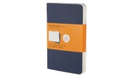 Cahier Pocket Ruled Blue Cover (Moleskine Srl), Pack of 3