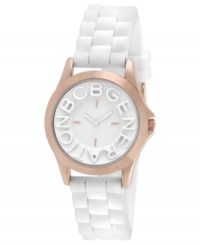 The fresh combination of crisp white and warm rose creates a luxe watch from BCBGeneration.